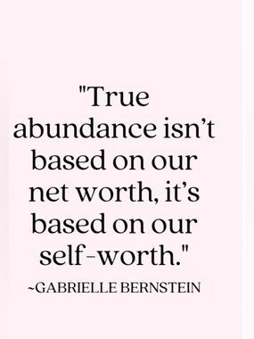 Abundance doesn't start in...